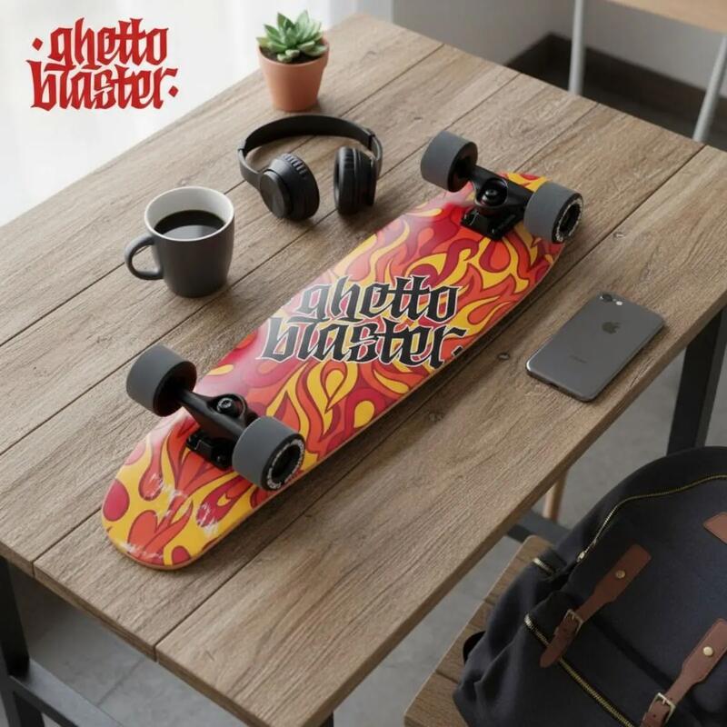 Skateboard complet Cruiser skateboard Flame 28"
