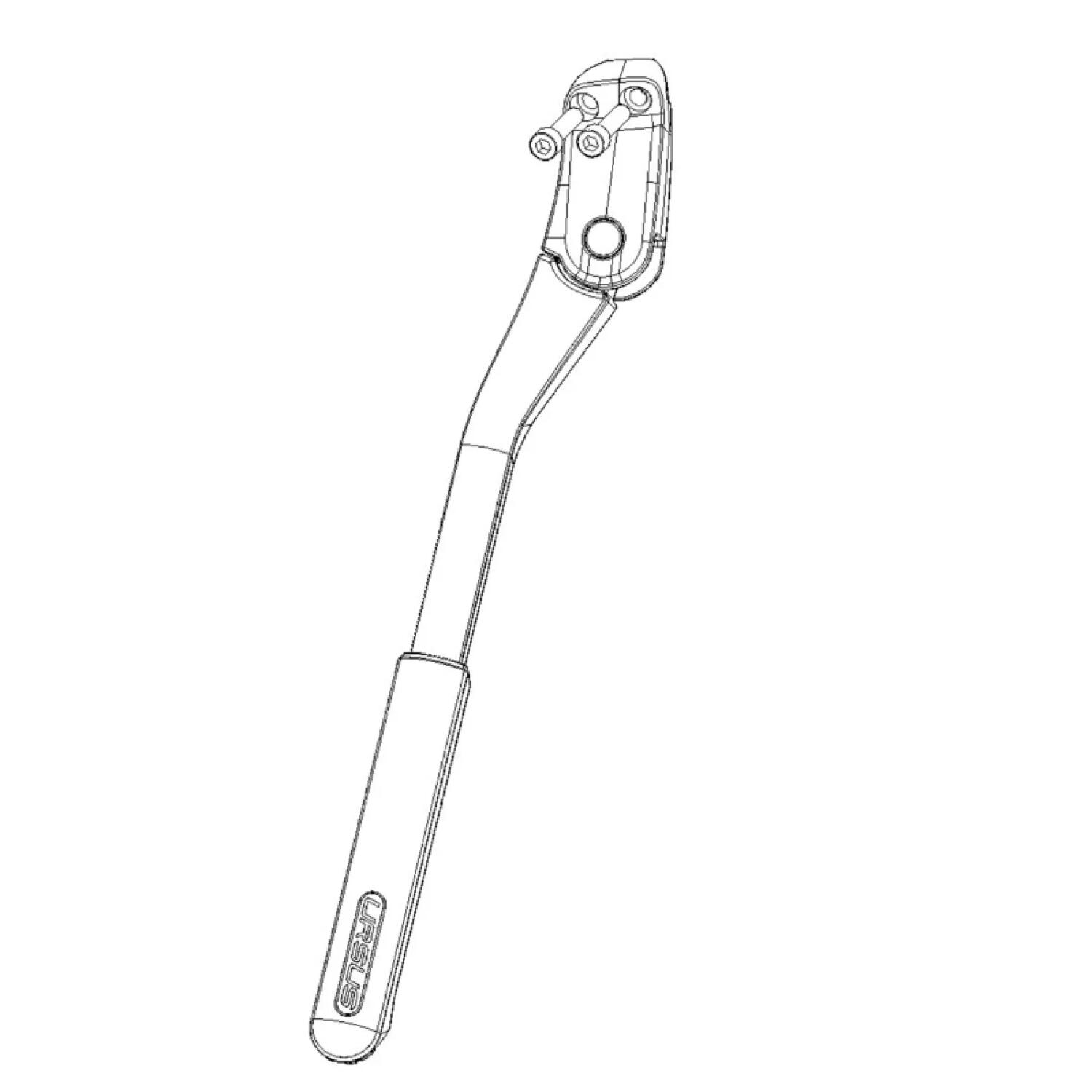 Support arrière standard Ursus avec système anti-bruit - 18 mm noir 2/4