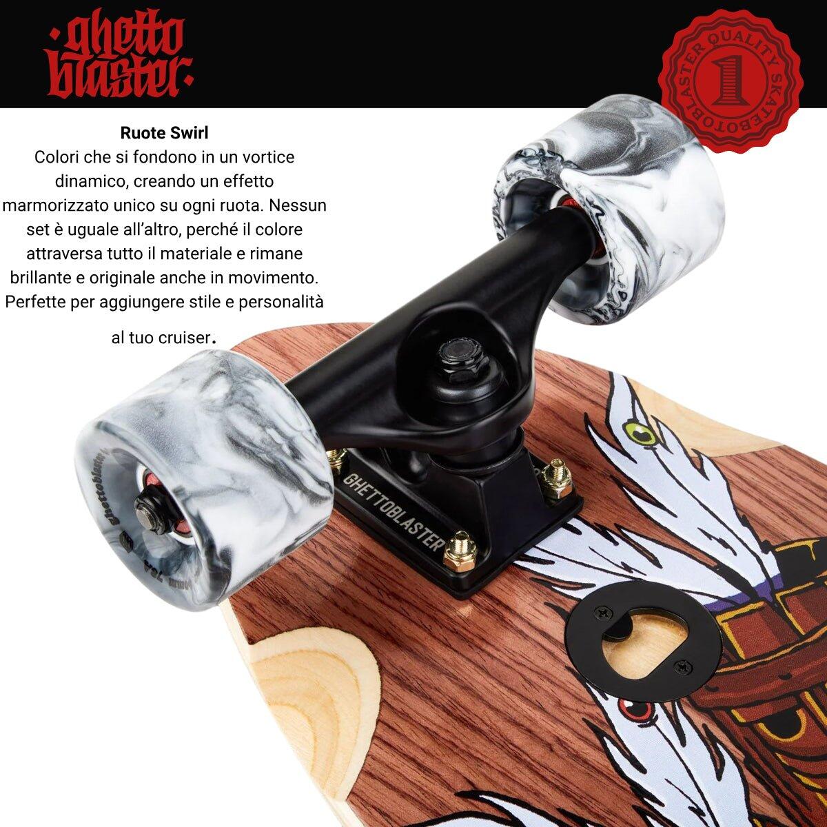 Skateboard Cruiser Ghettoblaster Mogano Tki Totem Fish Tail 33" -9,5" 7/11