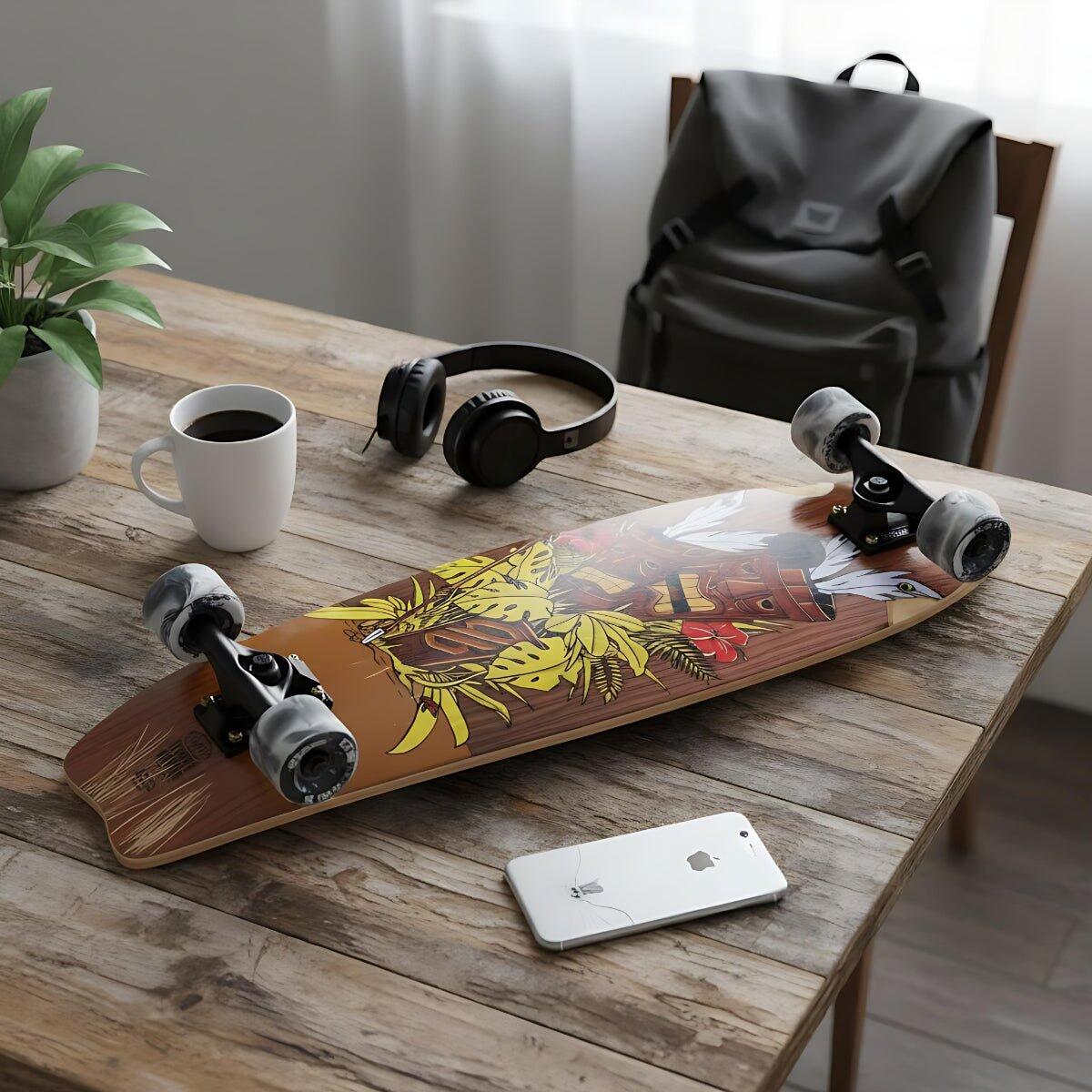 Skateboard Cruiser Ghettoblaster Mogano Tki Totem Fish Tail 30" -9" 7/11