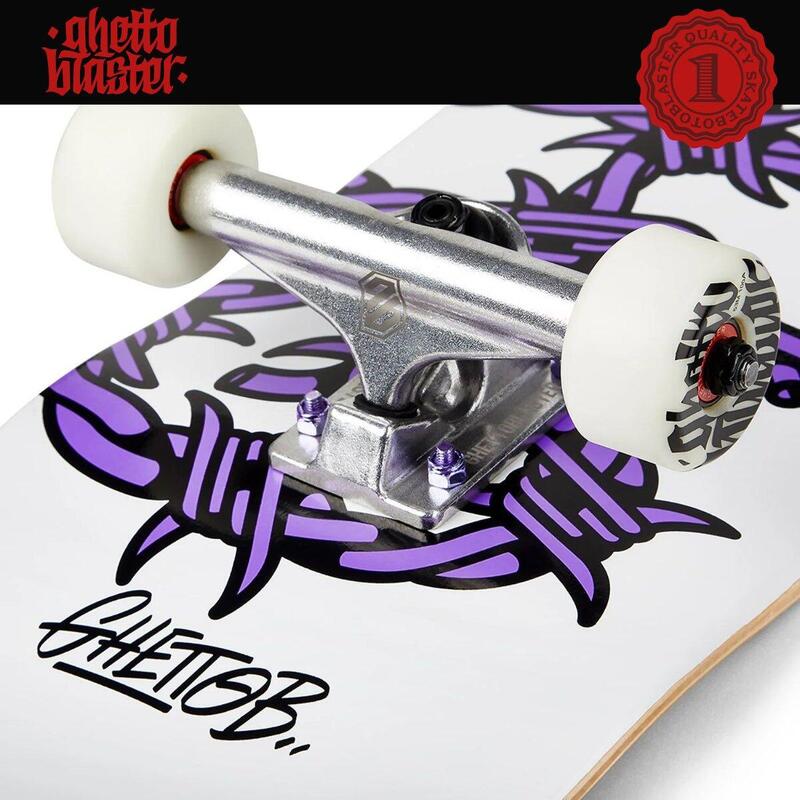 Skateboard complet pentru a începe Barbed Wire Purple 8.25"