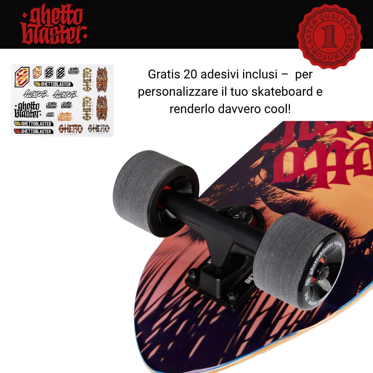 Patineta Ghettoblaster Cruiser Tropical 28.0" 7/11
