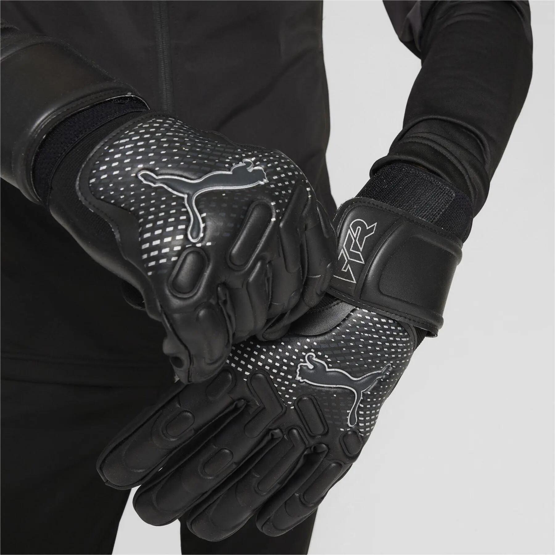 Childrens/Kids Ultra Match Goalkeeper Gloves (Black/Silver) 7/7