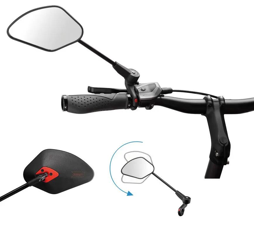 Rétroviseur vélo Krampe KF Sport Type A, pince extérieure moyenne, noir 3/7