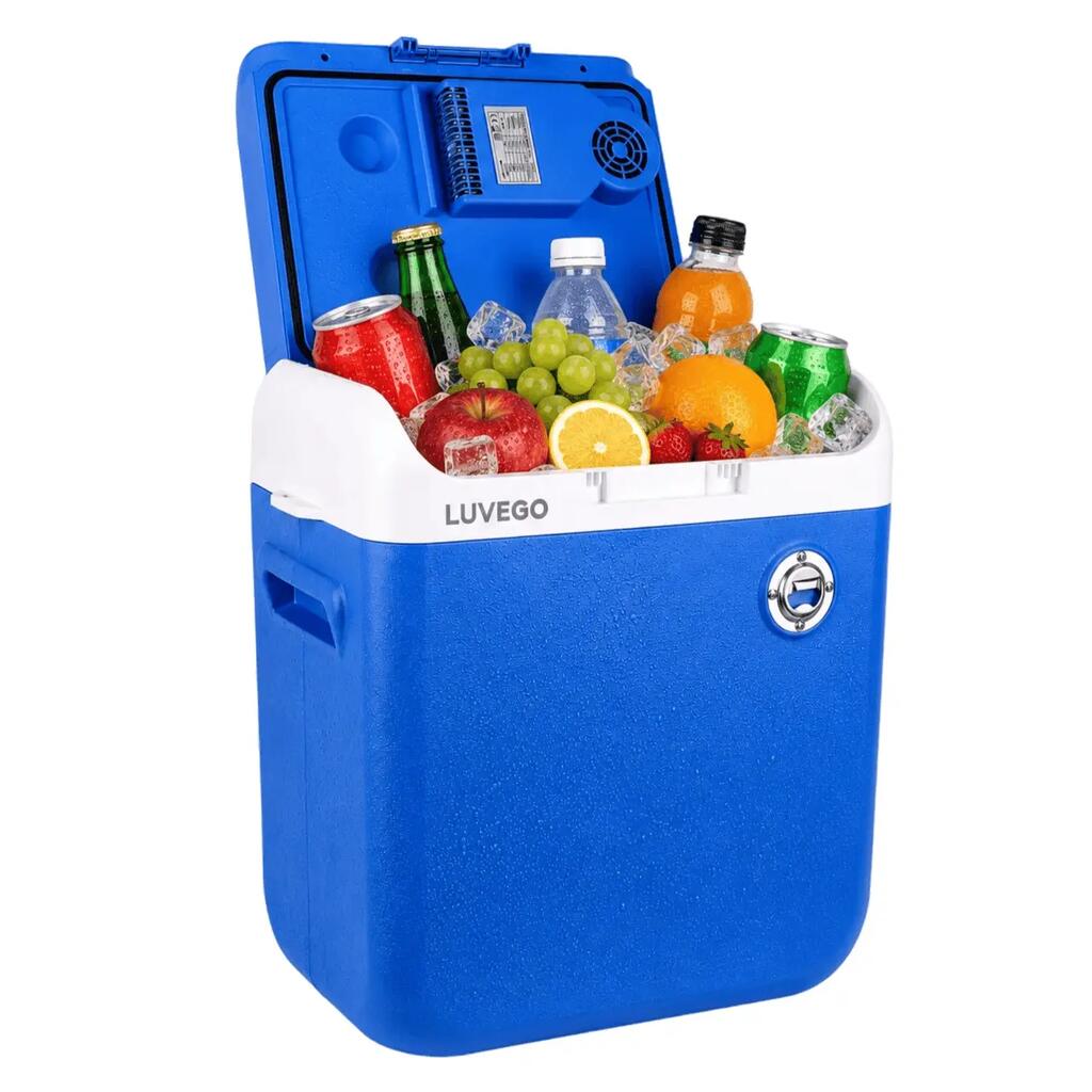 30L Electric Cooler - Digital Display - 12V/230V - Dark Blue