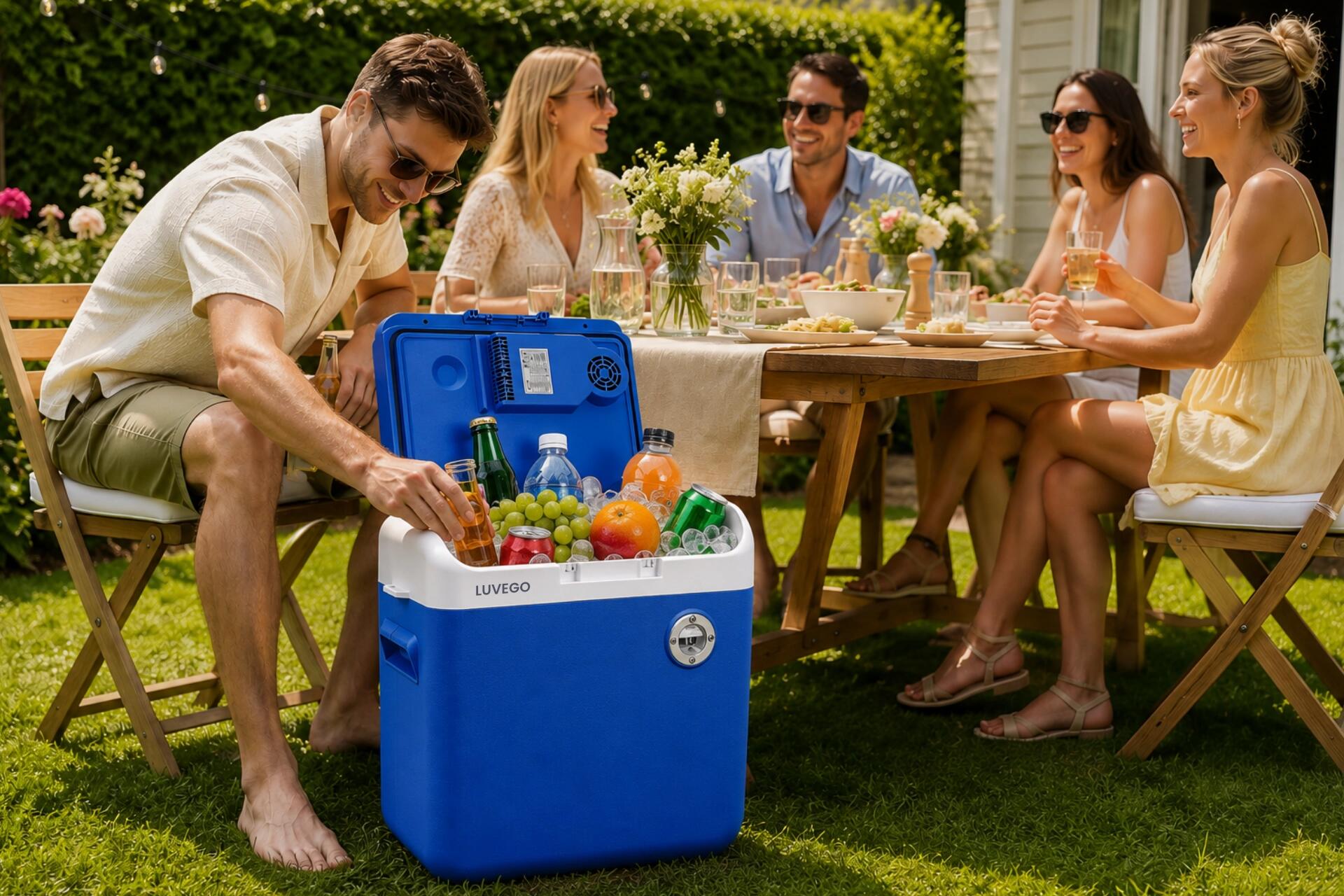 Frigorífico portátil 30 L - Ecrã digital - Bluetooth - Azul escuro 6/6