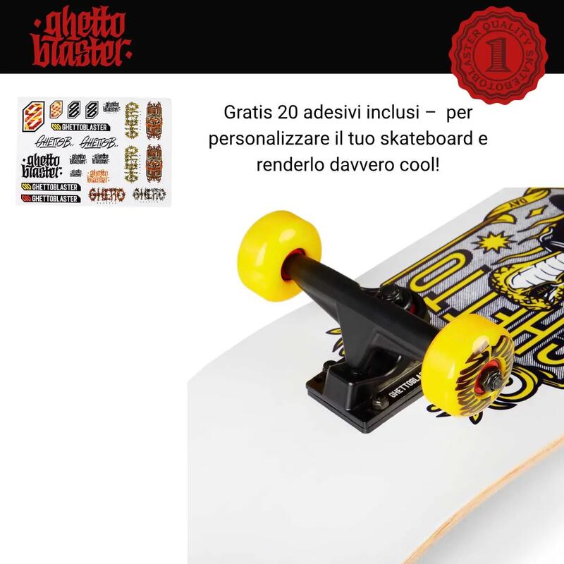 Skate pentru început Kobra galben 8.0"