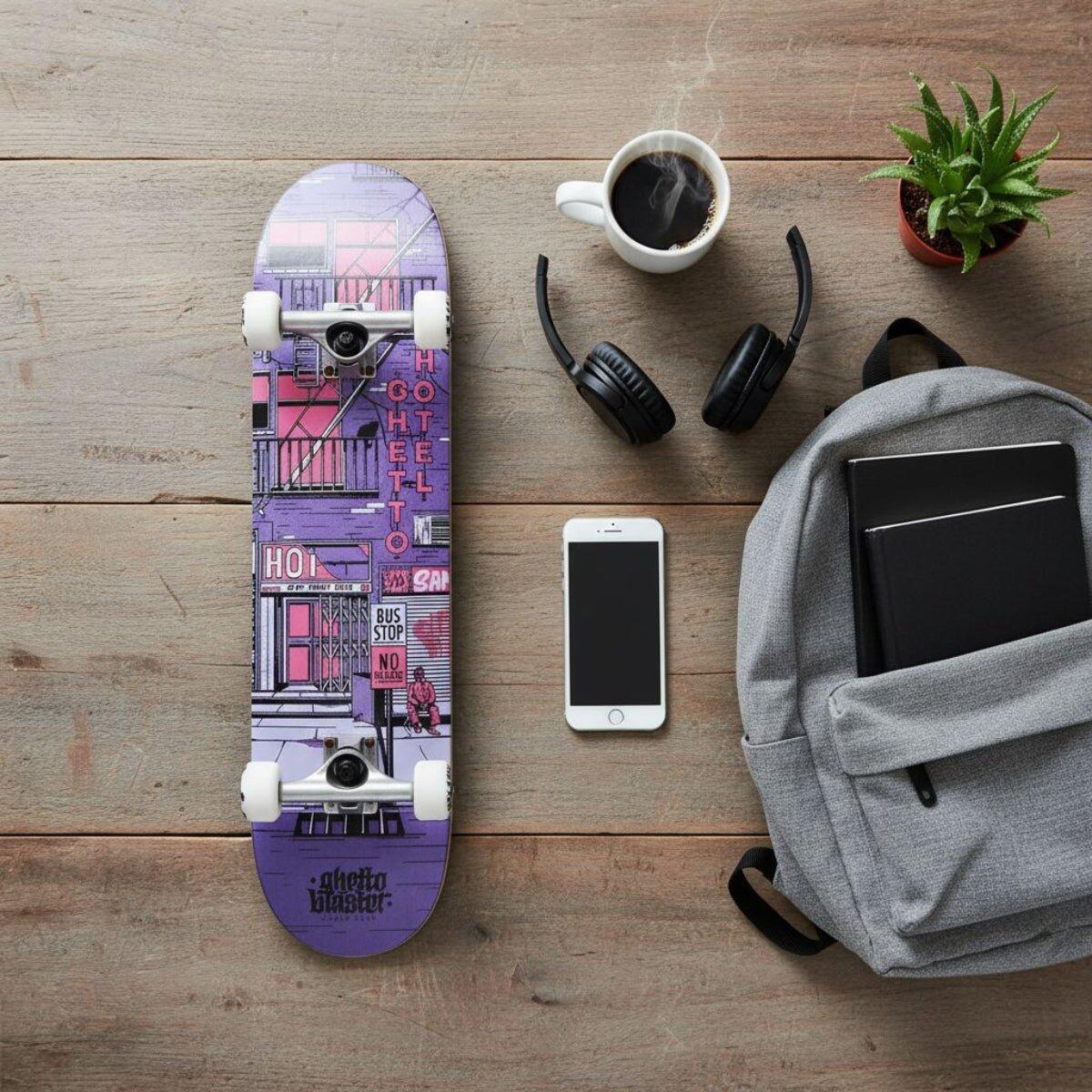 Skateboard Ghettoblaster zum Starten Hotel Pou 8.125" 9/11