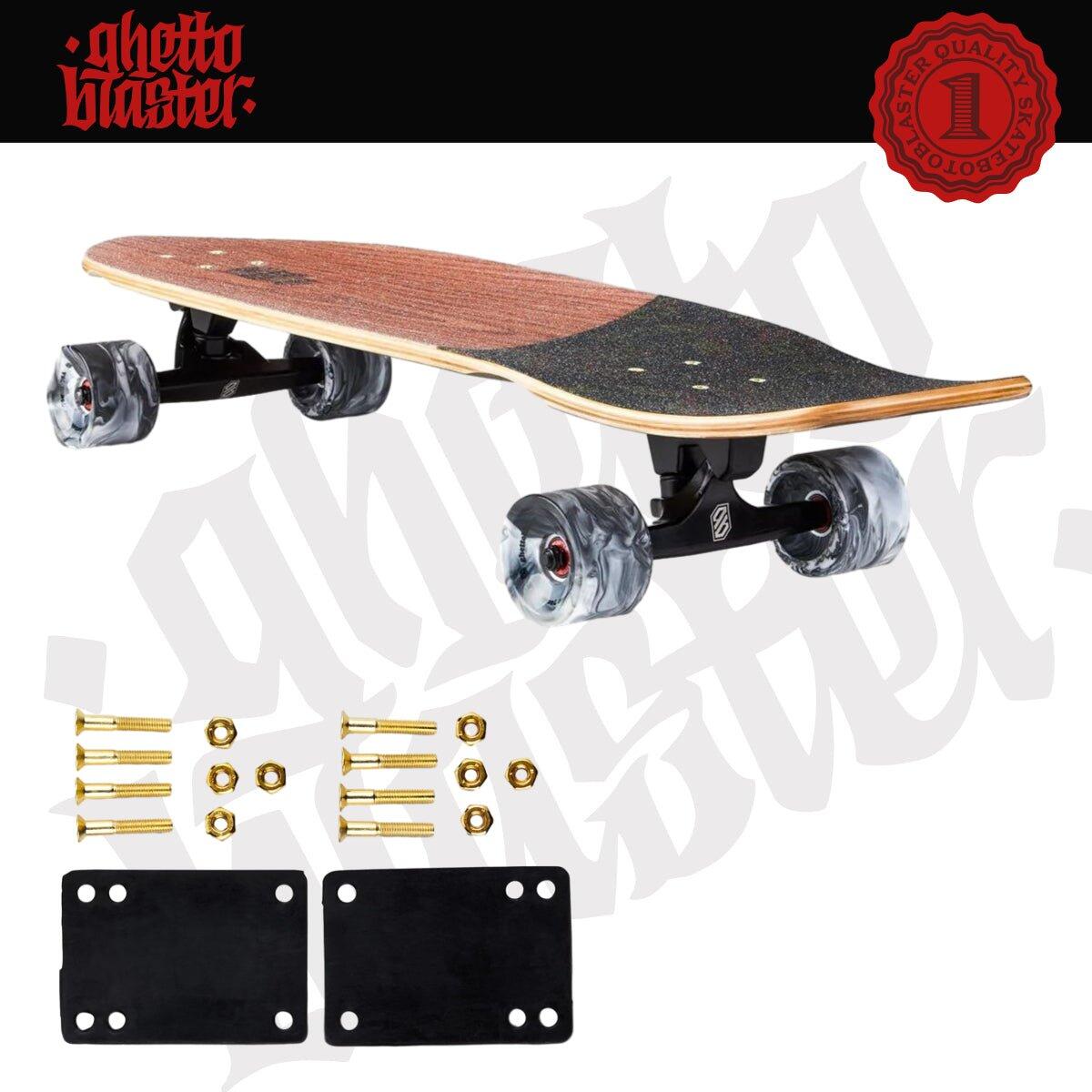 Patineta Ghettoblaster Surfskate Tiki Token Mogano 32" 9.875" 8/11