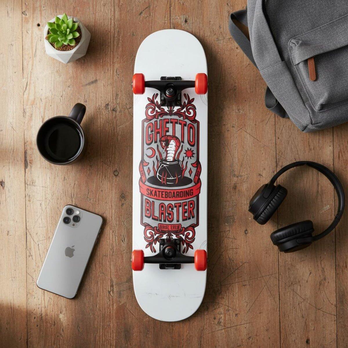 Skateboard Ghettoblaster para empezar Kobra Rojo 7.80" 9/11