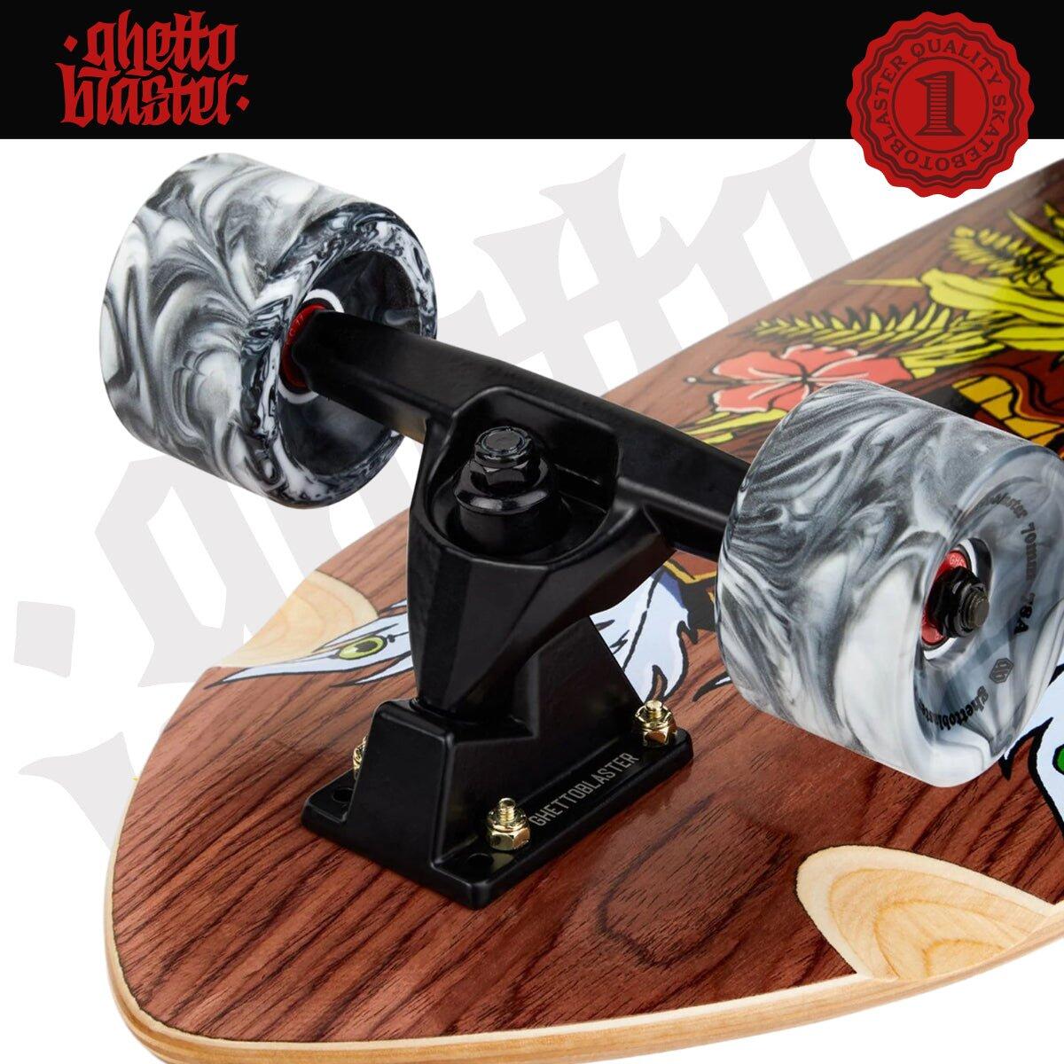 Patineta Ghettoblaster Surfskate Tiki Token Mogano 32" 9.875" 7/11