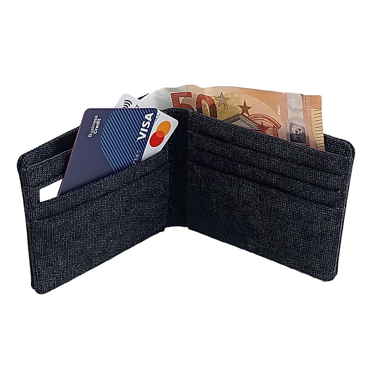 Canvas Wallet with RFID Block blk 9/9