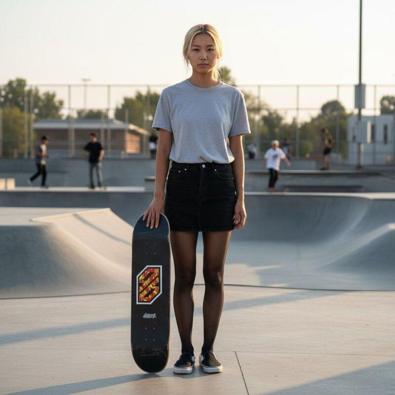 Placă de skate pre prindere Flame White 8.25"
