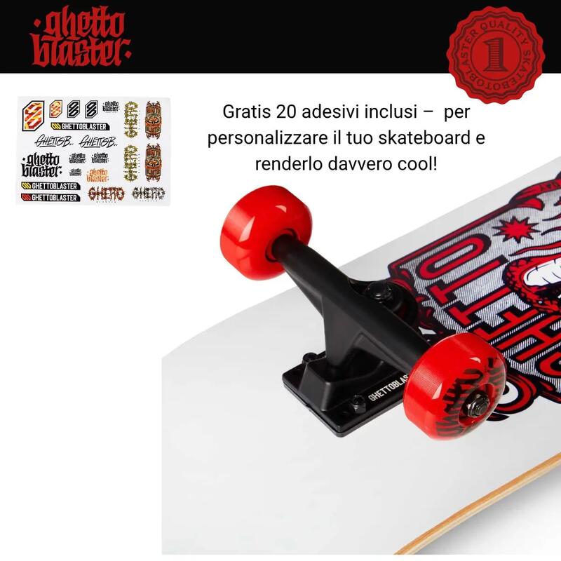 Skate pentru început Kobra roșu 7.8"