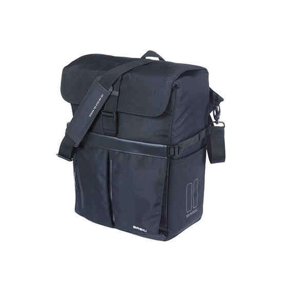Basil Move Einzelpacktasche MIK Studs 15 Liter - schwarze Einzeltasche mit La...