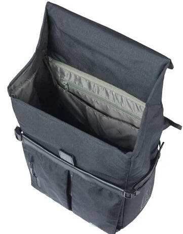 Basil Move Einzelpacktasche MIK Studs 15 Liter - schwarze Einzeltasche mit La... 4/4