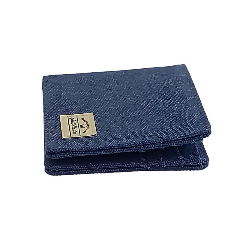 Portofel din pânză cu blocare RFID navy