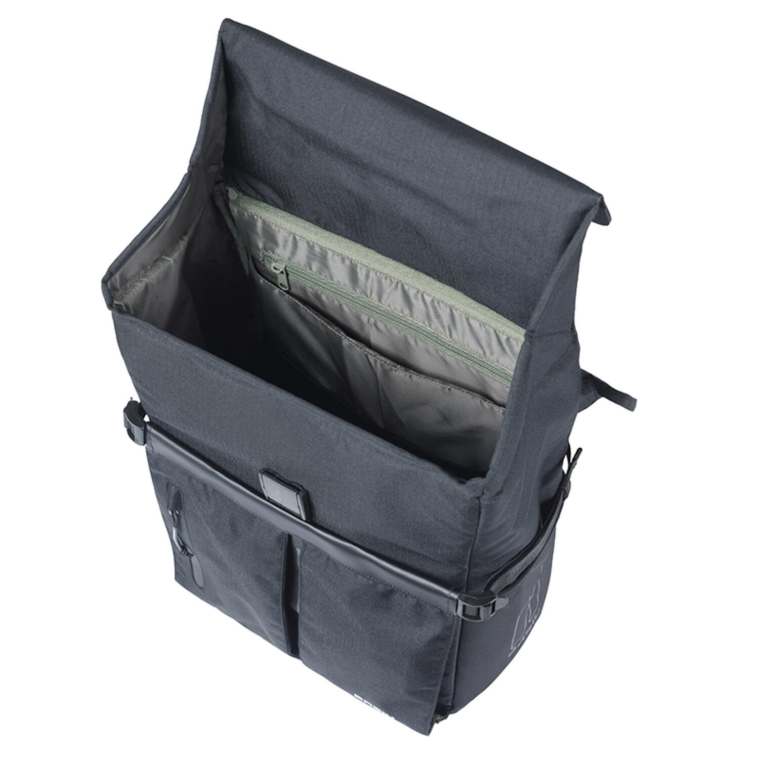 Basil Move Einzelpacktasche MIK Studs 15 Liter - schwarze Einzeltasche mit La... 2/4