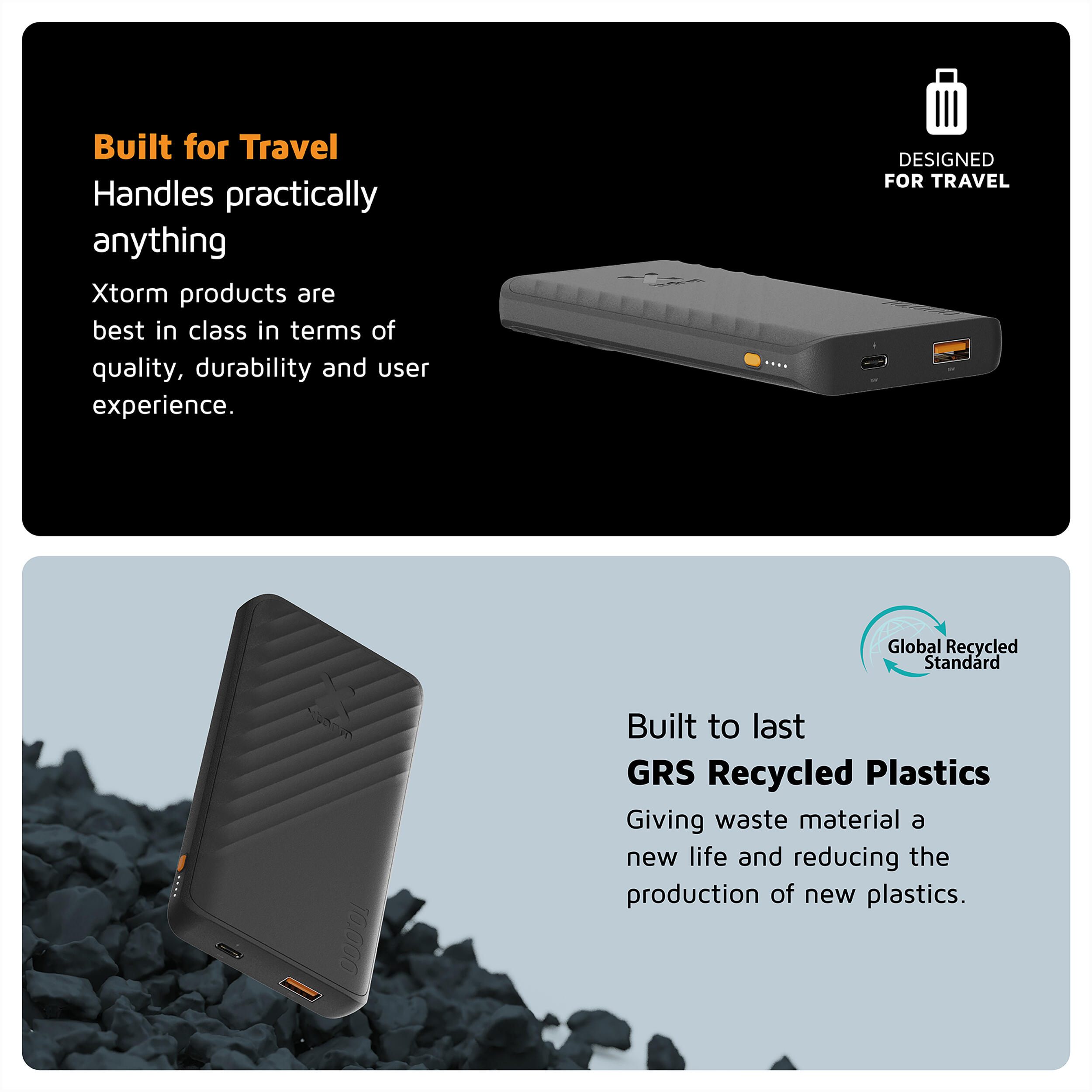 Xtorm Go2 Batterie externe - 10.000 mAh - Krachtige Batterie externe 7/7