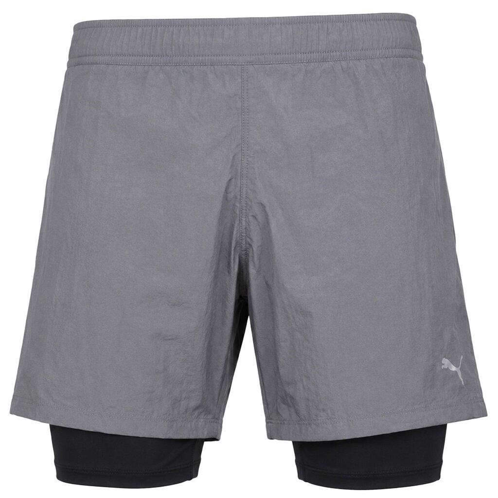 Puma 2in1 Seasons Mens Grey Shorts