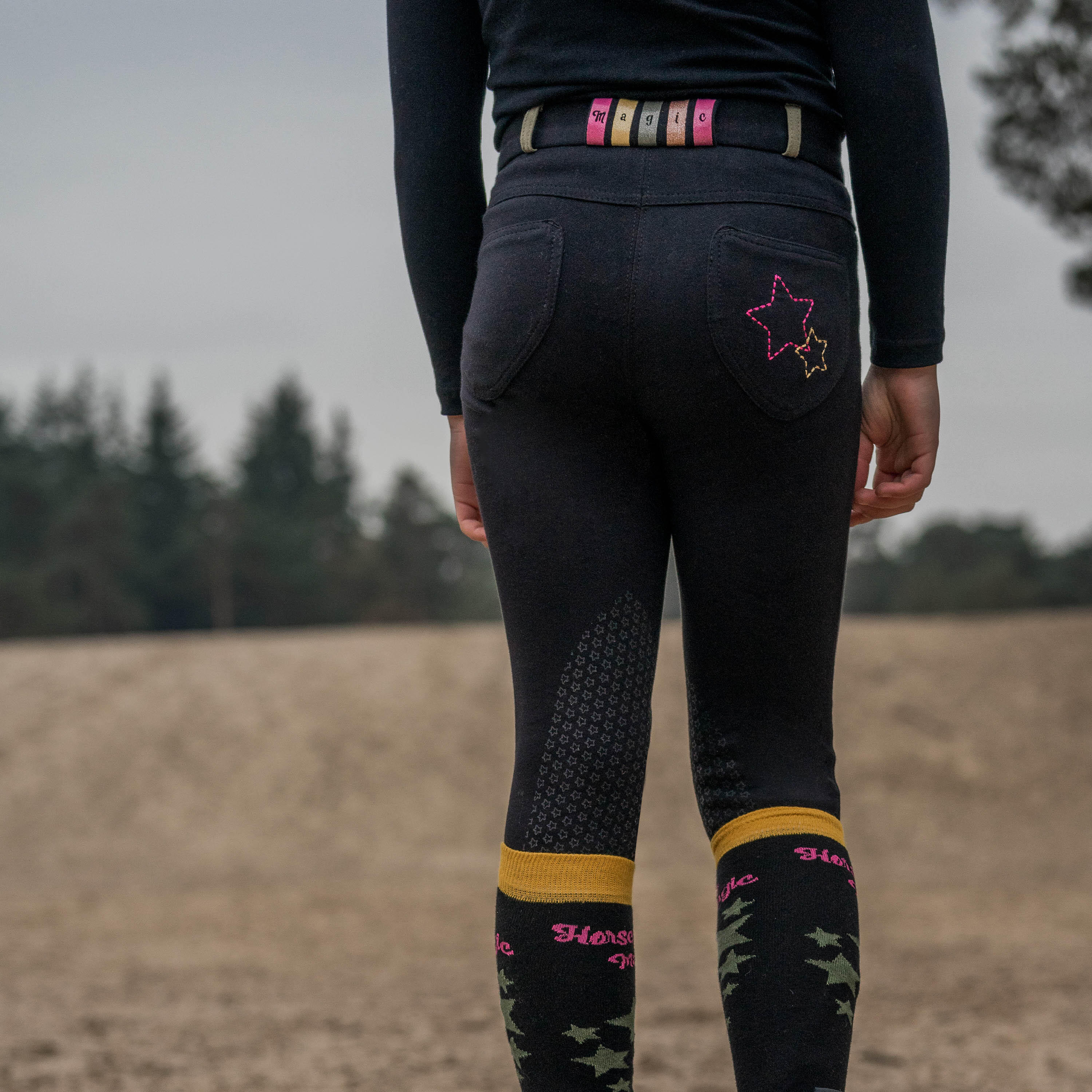 Culotte d'équitation JR OLA SLIM FIT enfant 3/4