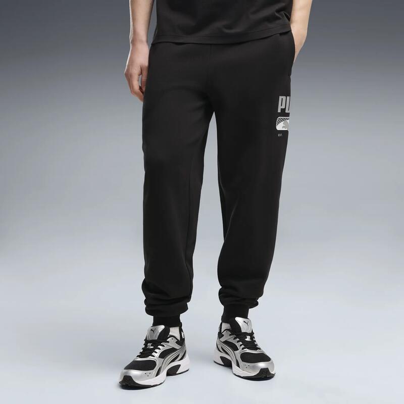 Pantaloni de trening din fleece PUMA Sport Logo Play pentru bărbați PUMA
