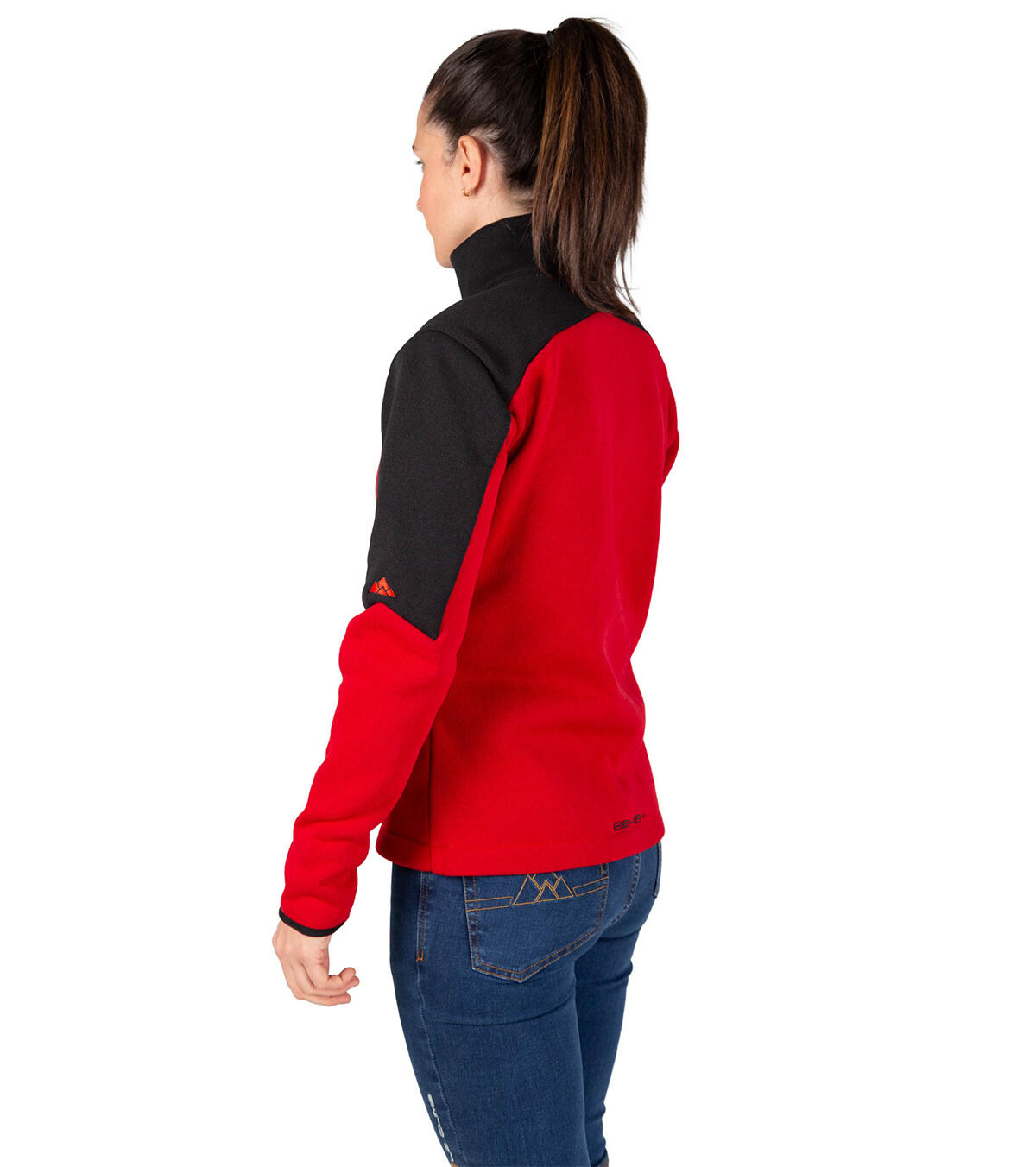 Casaco Polar de Montanha Tipo Blusão Respirável Ursus Mulher Vermelho 2/5
