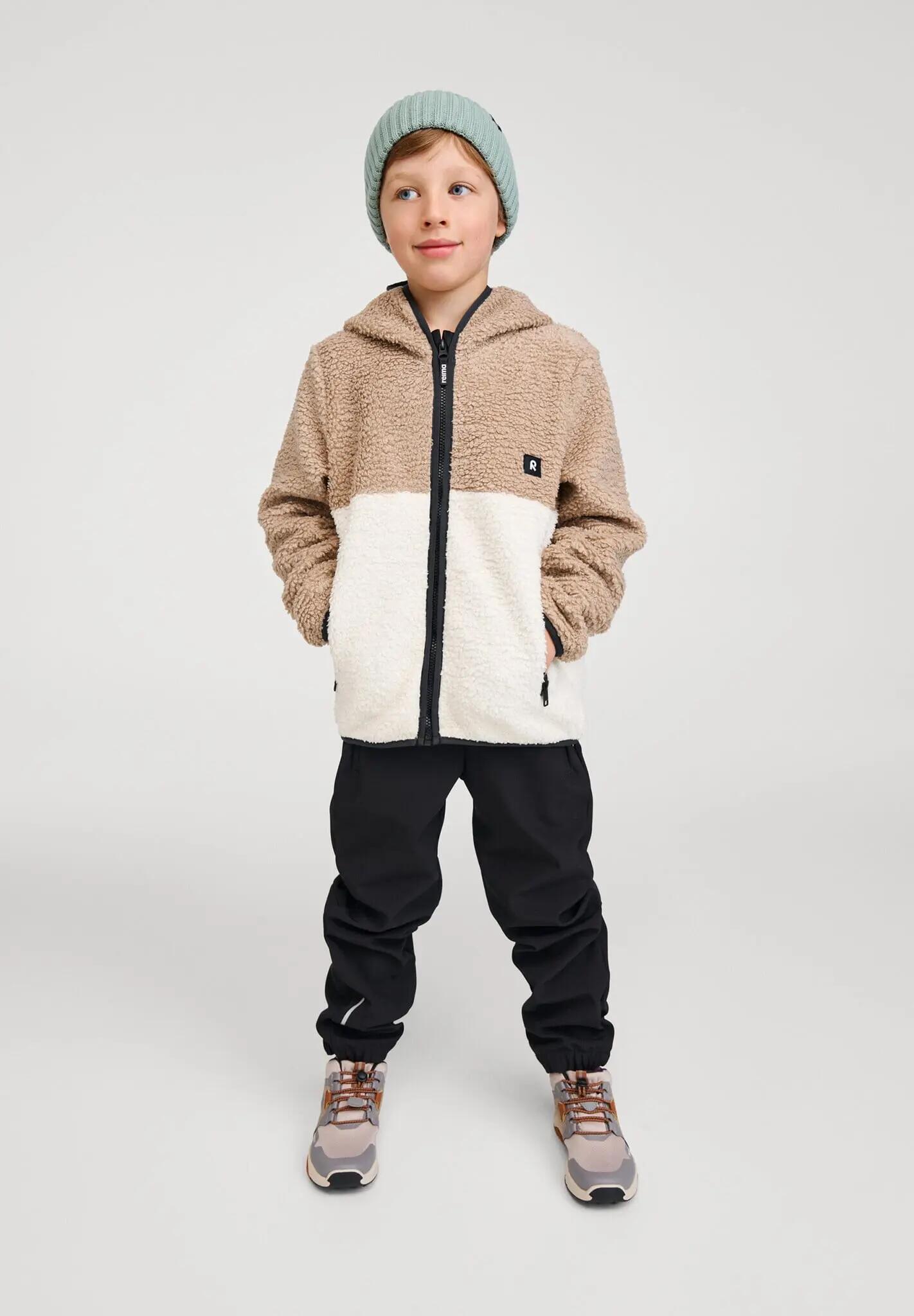 Kinder Fleecejacke Muhkea Earthy Beige 3/5