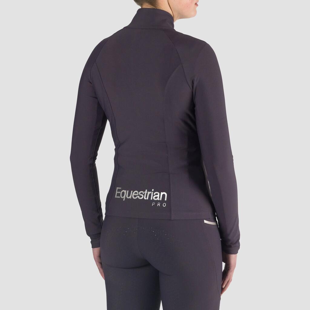Women's long-sleeved technical riding polo shirt EQPRO Excellence EP