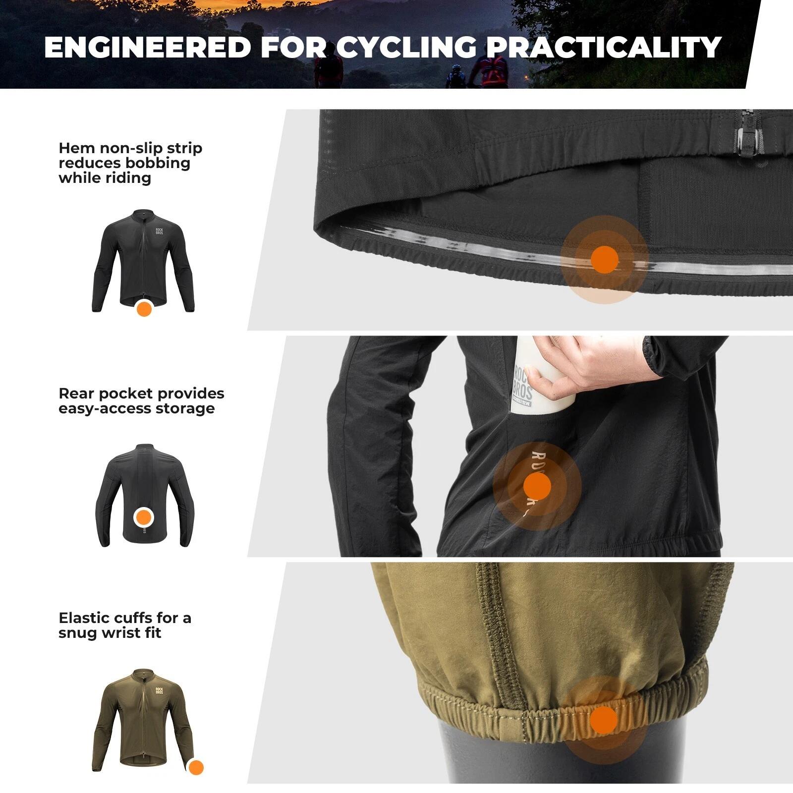 ROCKBROS Fahrradjacke aus robustem Ultraleicht 4/6