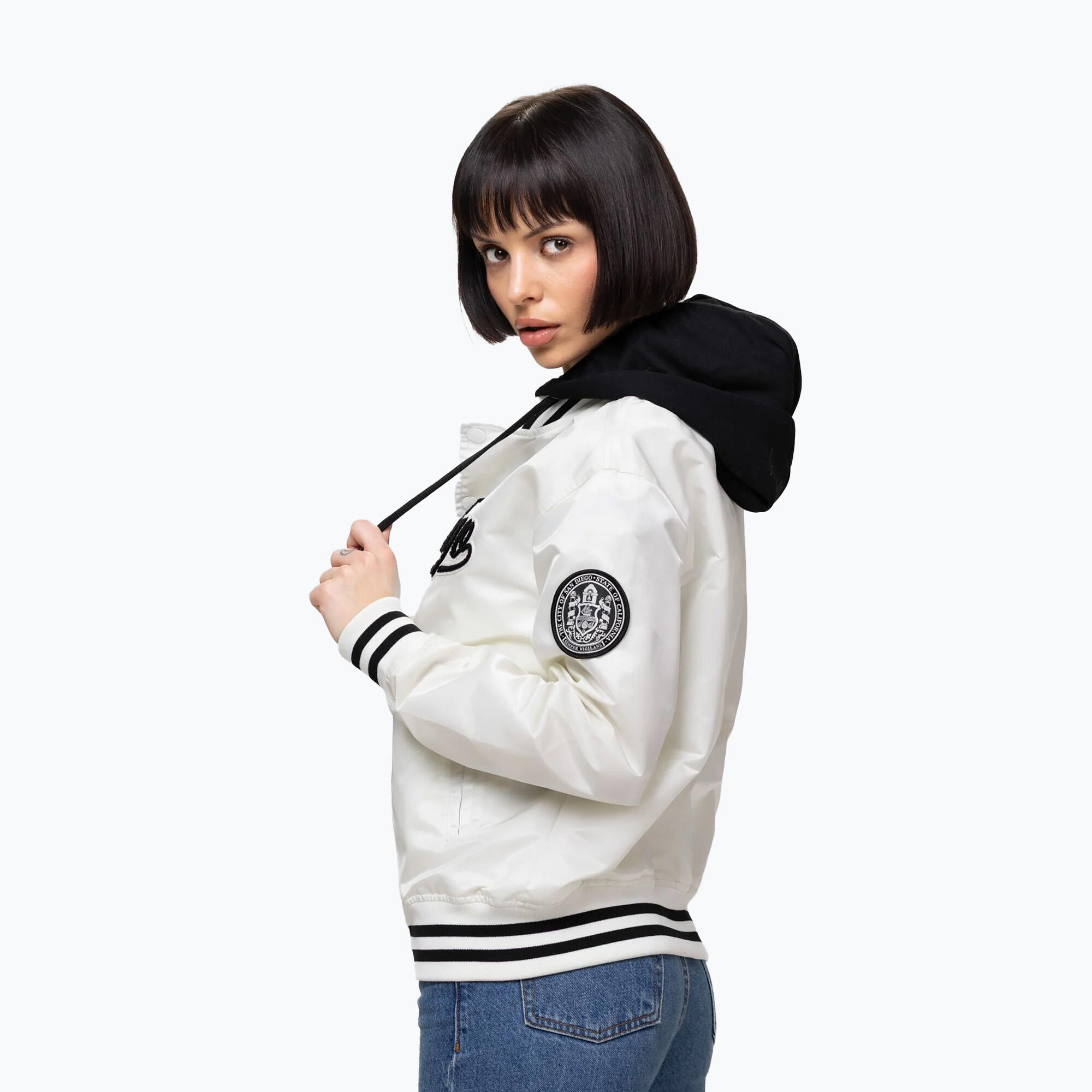 Chaqueta de mujer Pitbull Angela San Diego con capucha Varsity 4/7