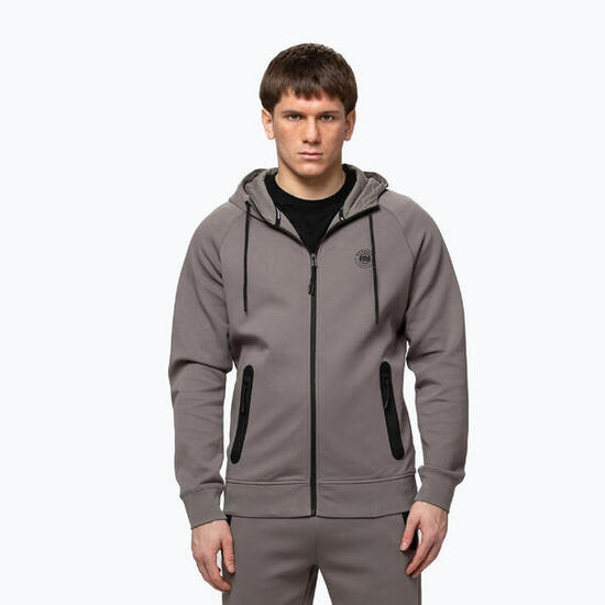 Herren Kapuzen-Sweatshirt Pitbull Dogwood mit Reißverschluss