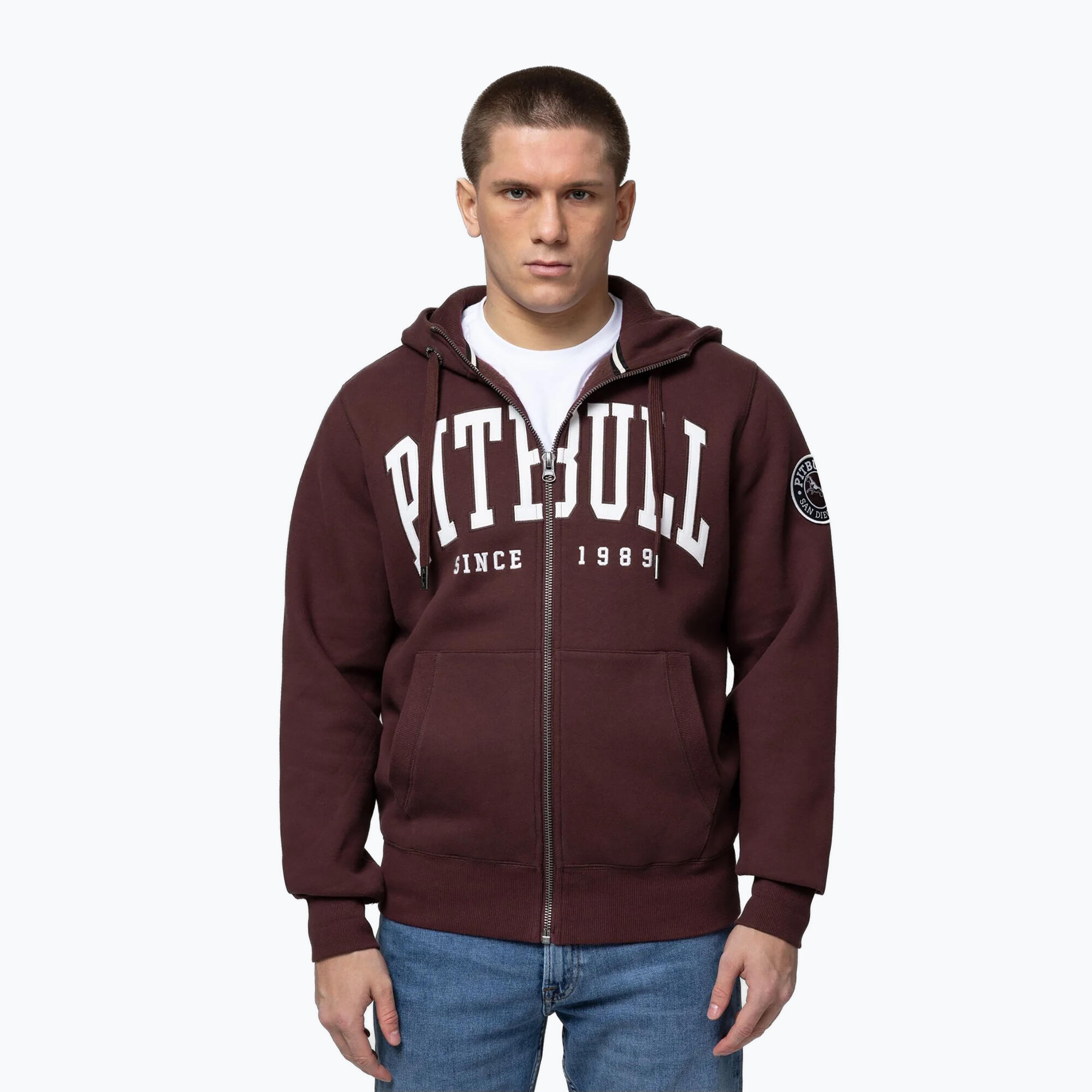 Herren-Sweatshirt Pitbull Norton mit Kapuze und Reißverschluss 1/7