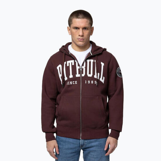 Herren-Sweatshirt Pitbull Norton mit Kapuze und Reißverschluss