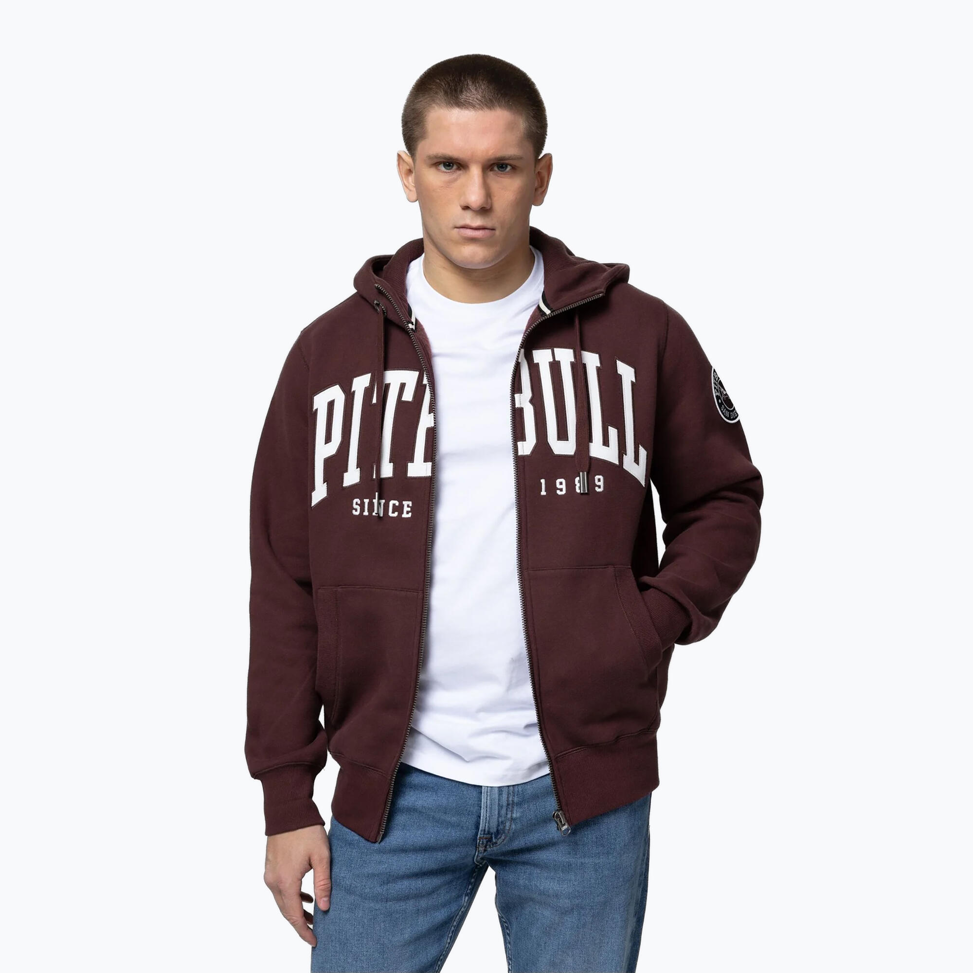Herren-Sweatshirt Pitbull Norton mit Kapuze und Reißverschluss 4/7