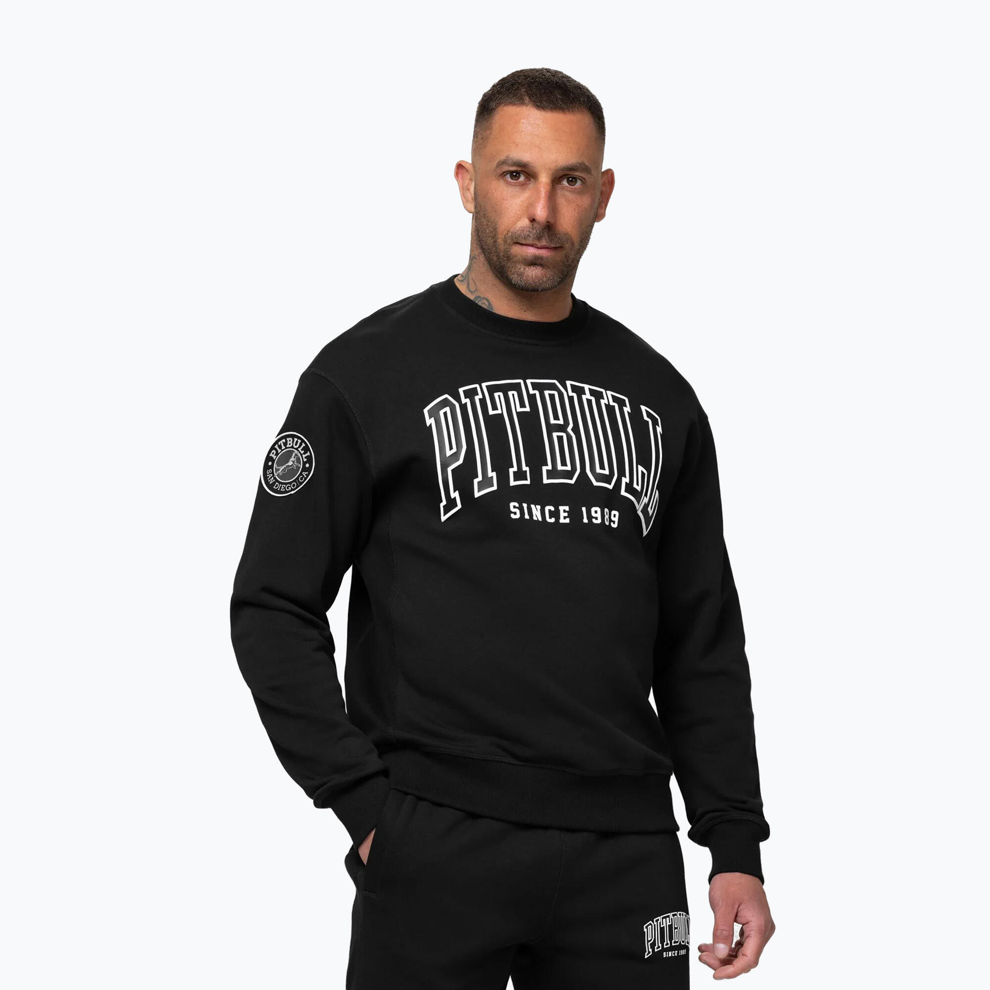 Felpa uomo Pitbull Badger Girocollo 4/7
