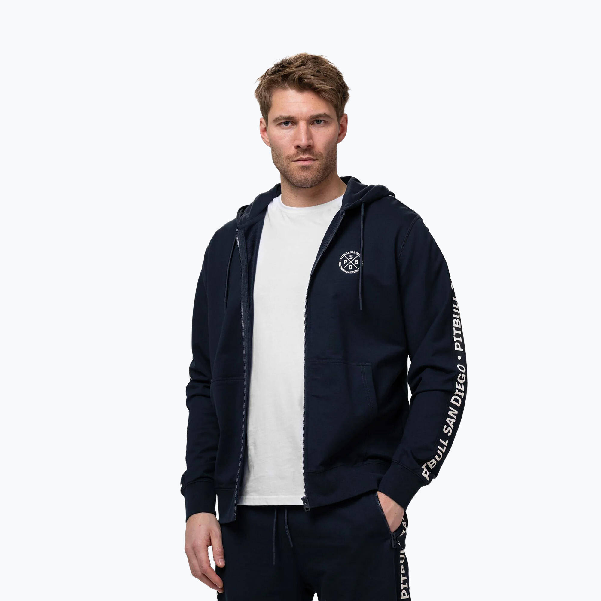 Bluza męska Pitbull Tape Parker Hooded Zip 4/7