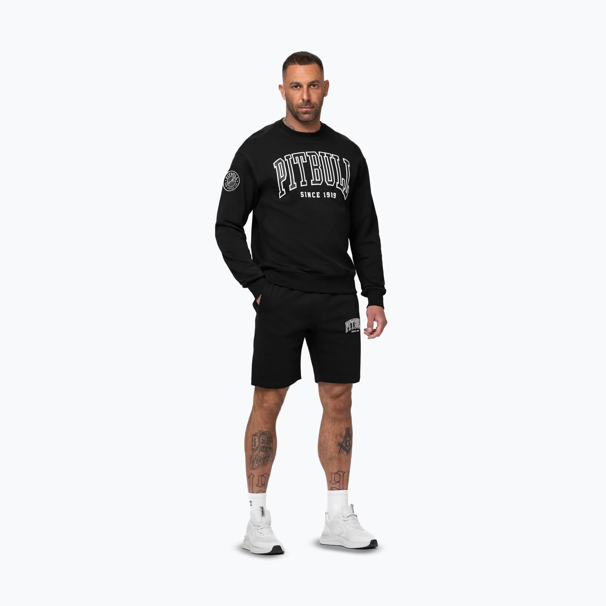Felpa uomo Pitbull Badger Girocollo 2/7