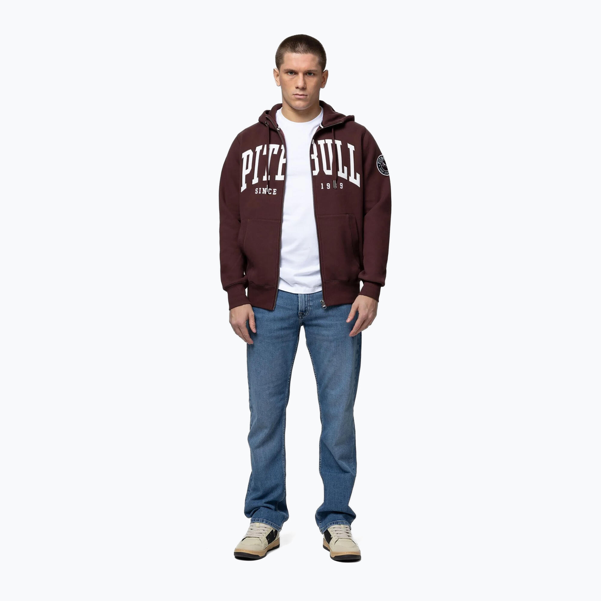 Herren-Sweatshirt Pitbull Norton mit Kapuze und Reißverschluss 2/7