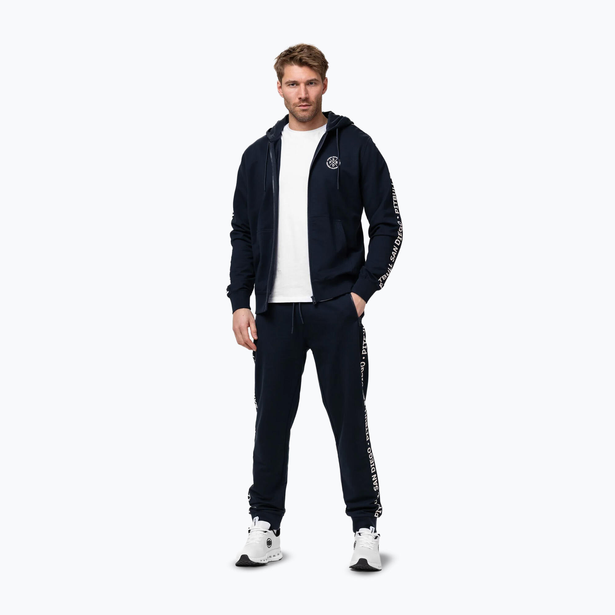 Bluza męska Pitbull Tape Parker Hooded Zip 2/7