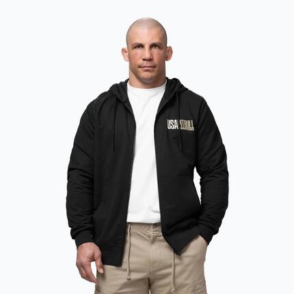 Herren-Sweatshirt Pitbull USA mit Kapuze und Reißverschluss
