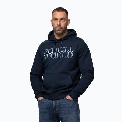 Herenhoodie pitbull world sweatshirt met capuchon