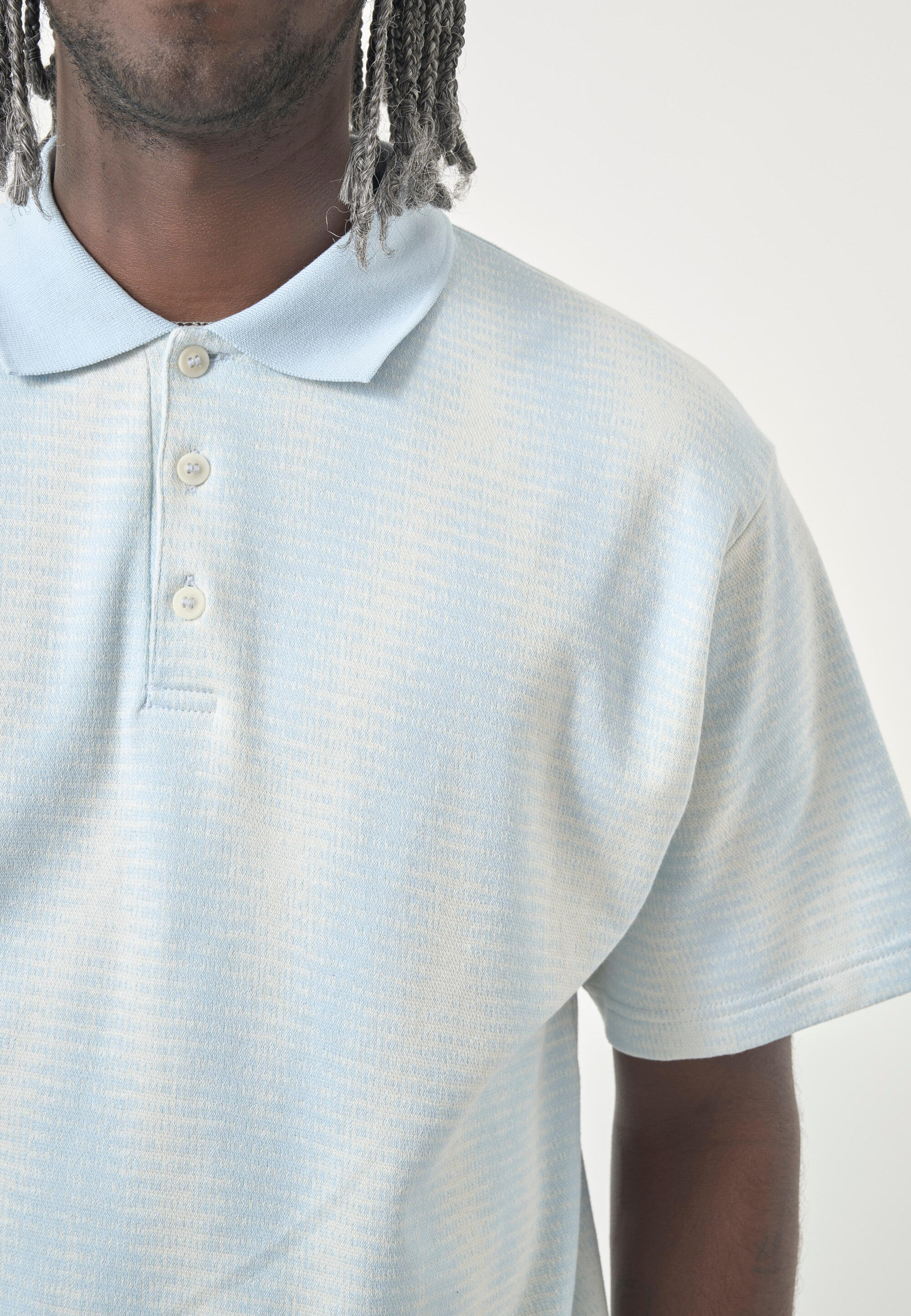Polo-Shirt Ziggy mit dezentem Allover-Print 7/15
