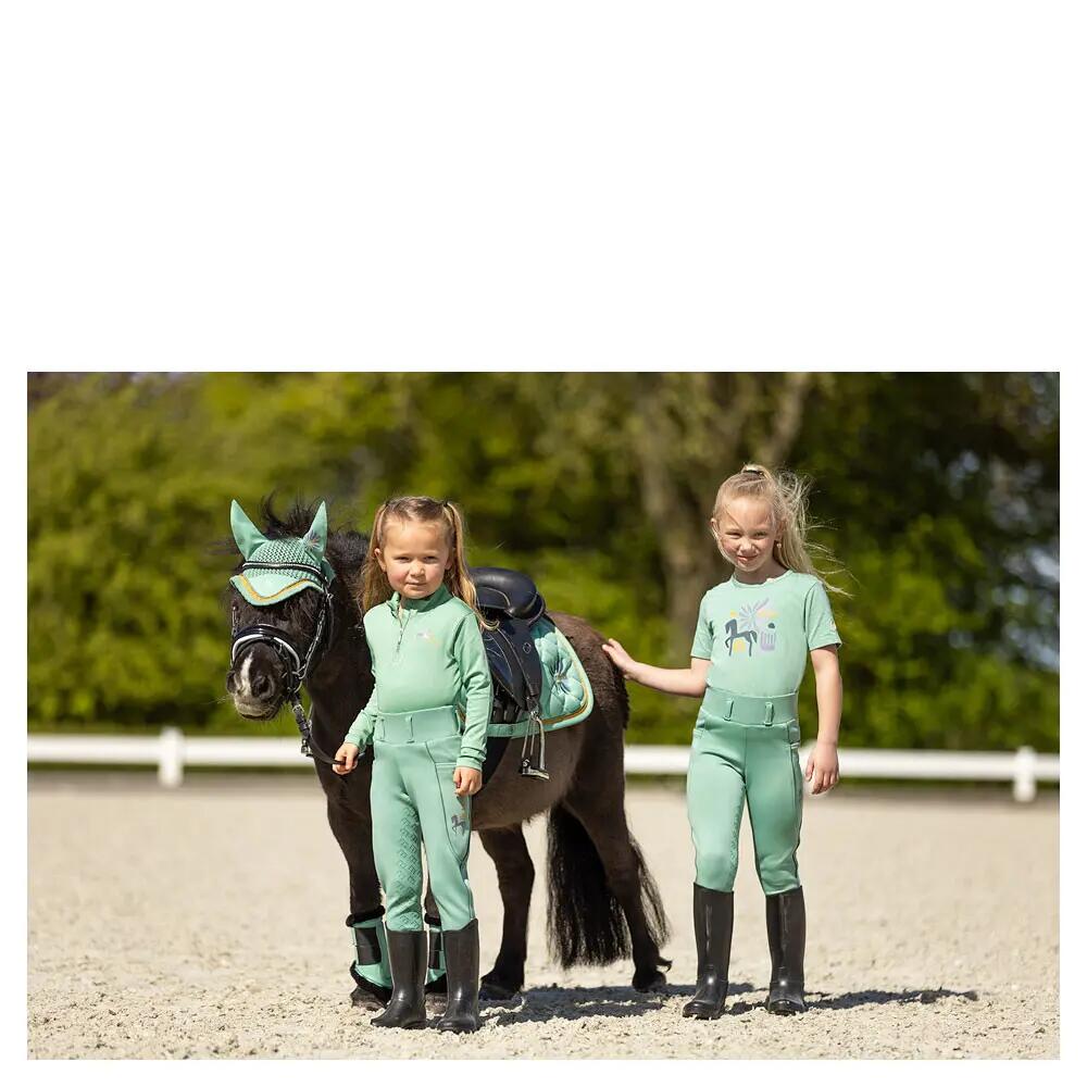 Kinder T-shirt met lange mouwen en rits BR Equitation Mini Horse 4/5
