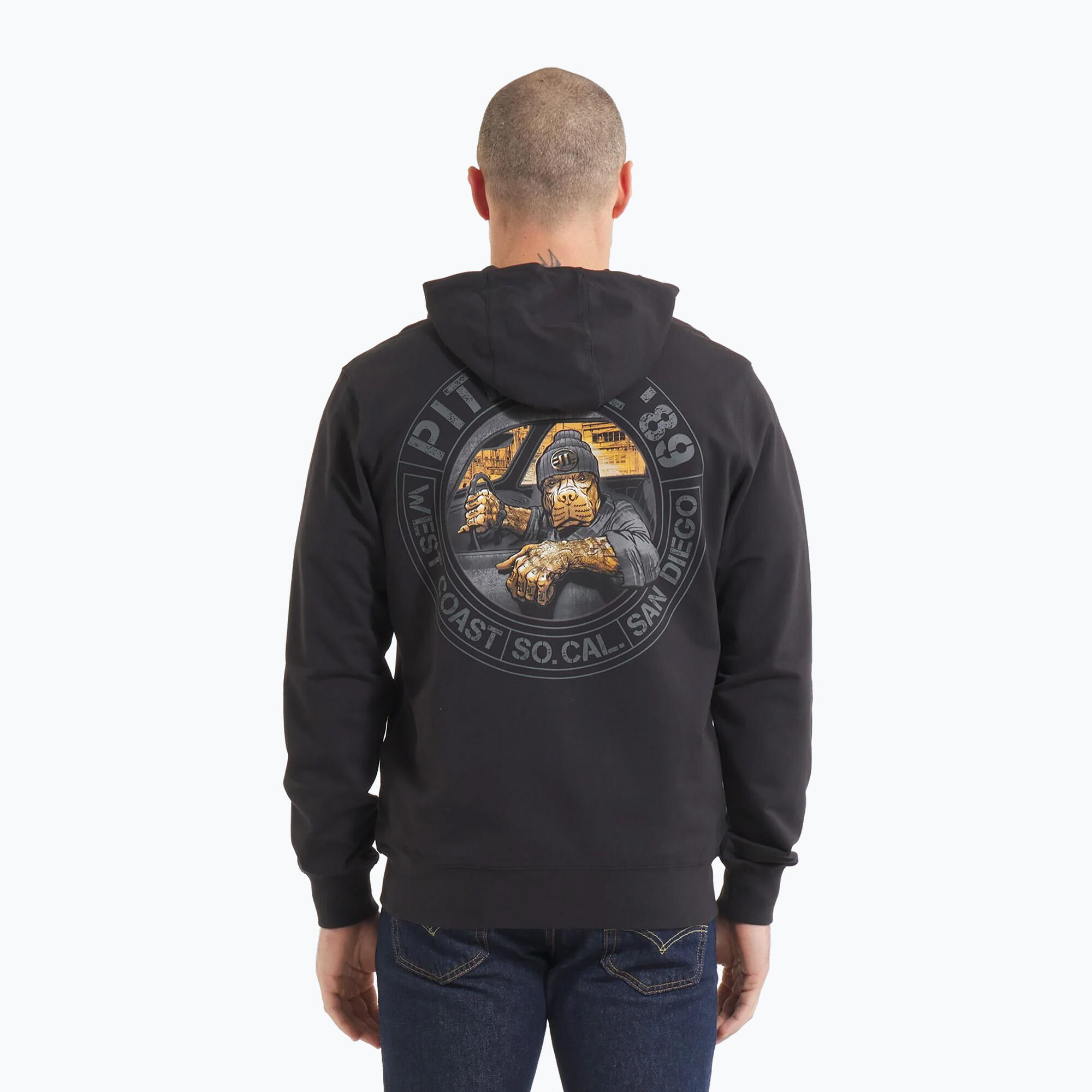 Bluza męska Pitbull Driving Hooded Zip Sweatshirt 3/7