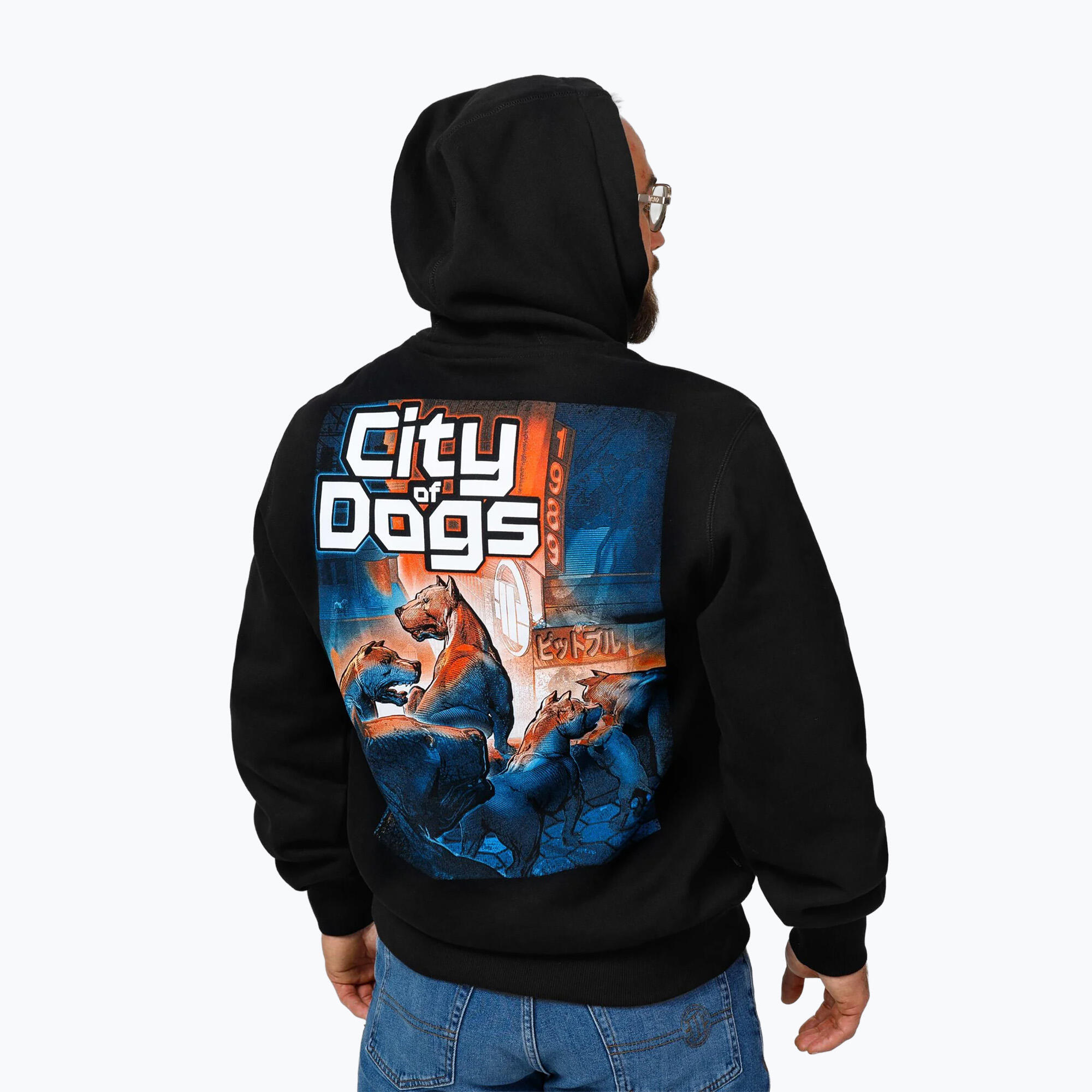 Moletom masculino Pitbull com capuz City Of Dogs 3/7