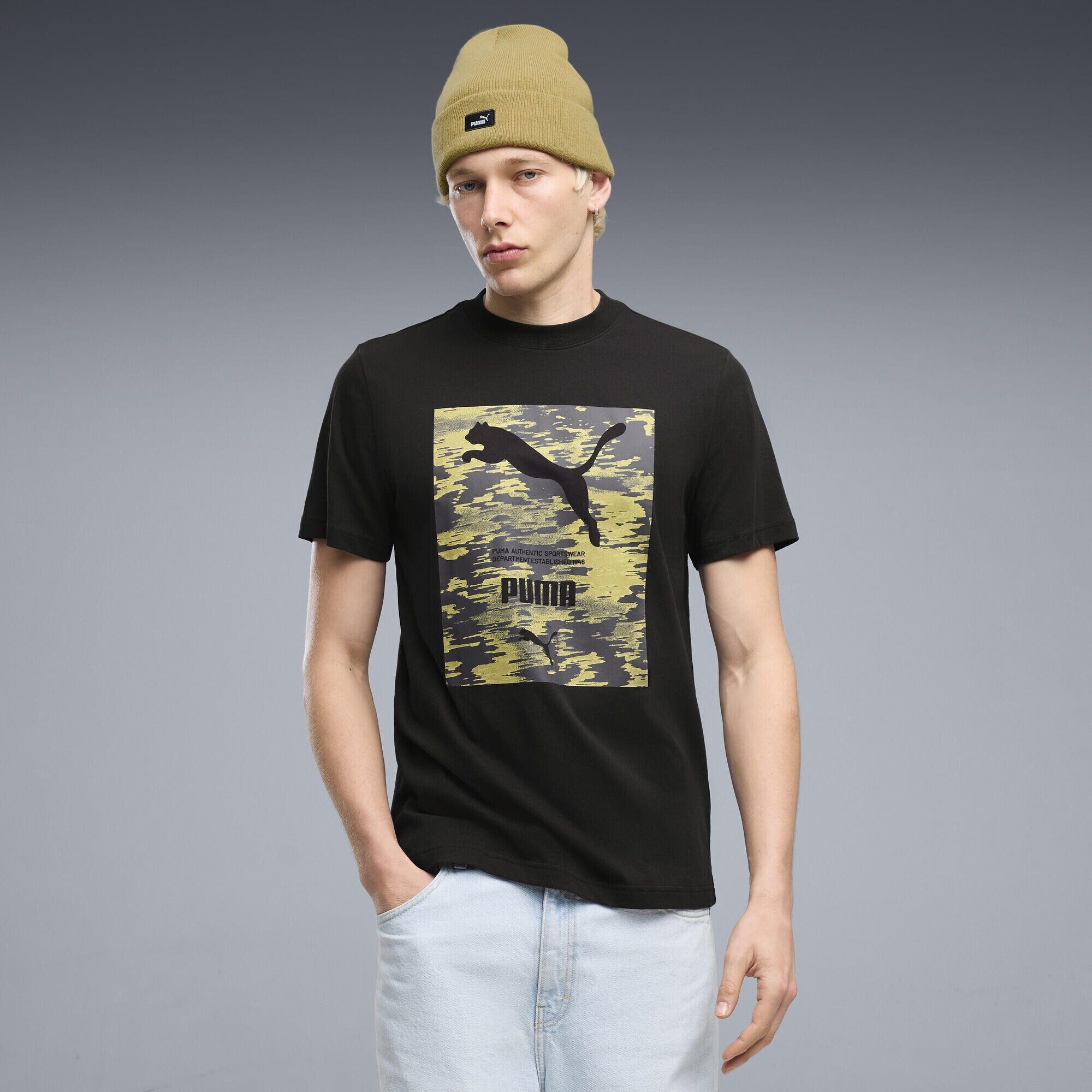 Męska koszulka PUMA Sport Camo z grafiką PUMA 2/5