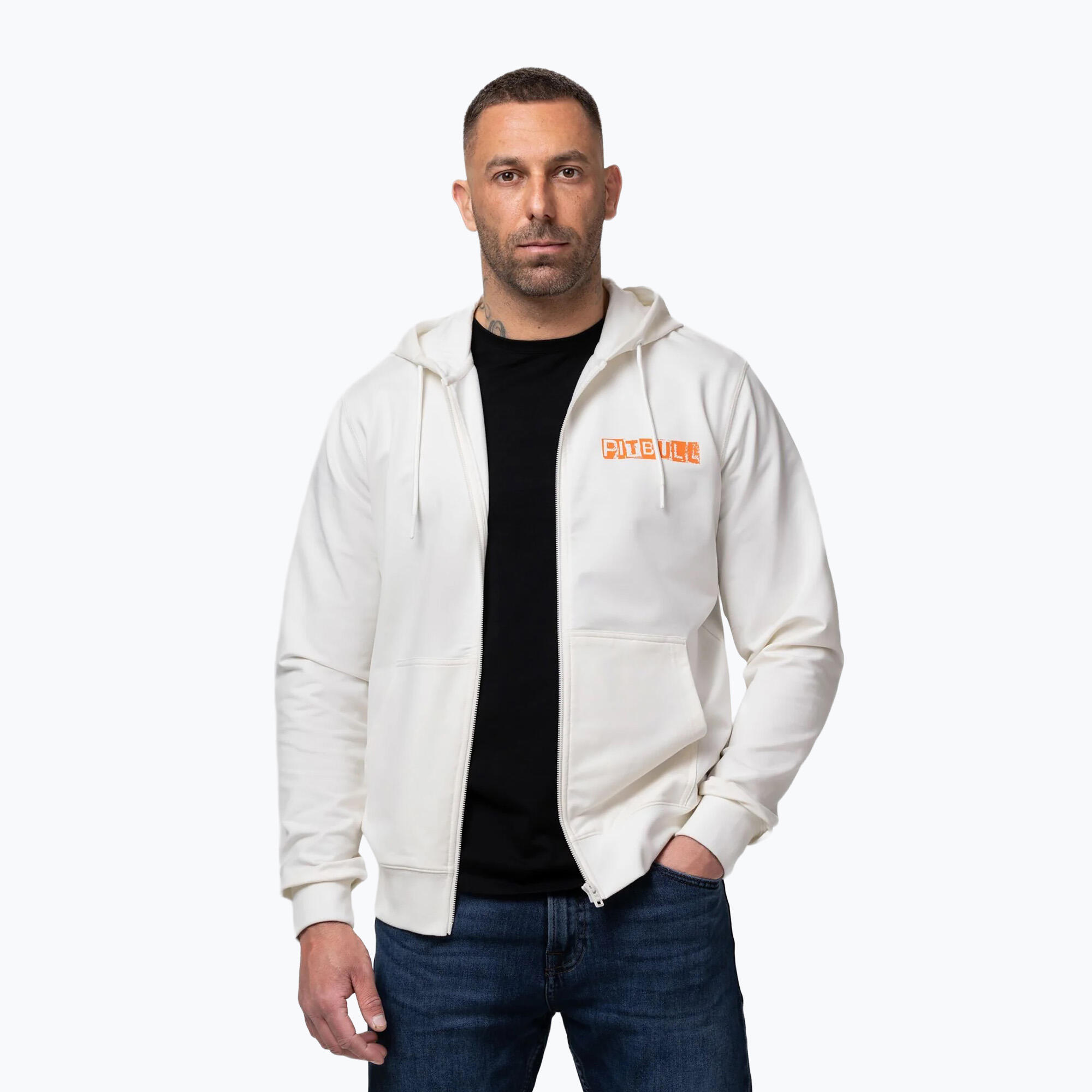 Herrenpullover Pitbull Blacky Sweatshirt mit Reißverschluss und Kapuze 1/7