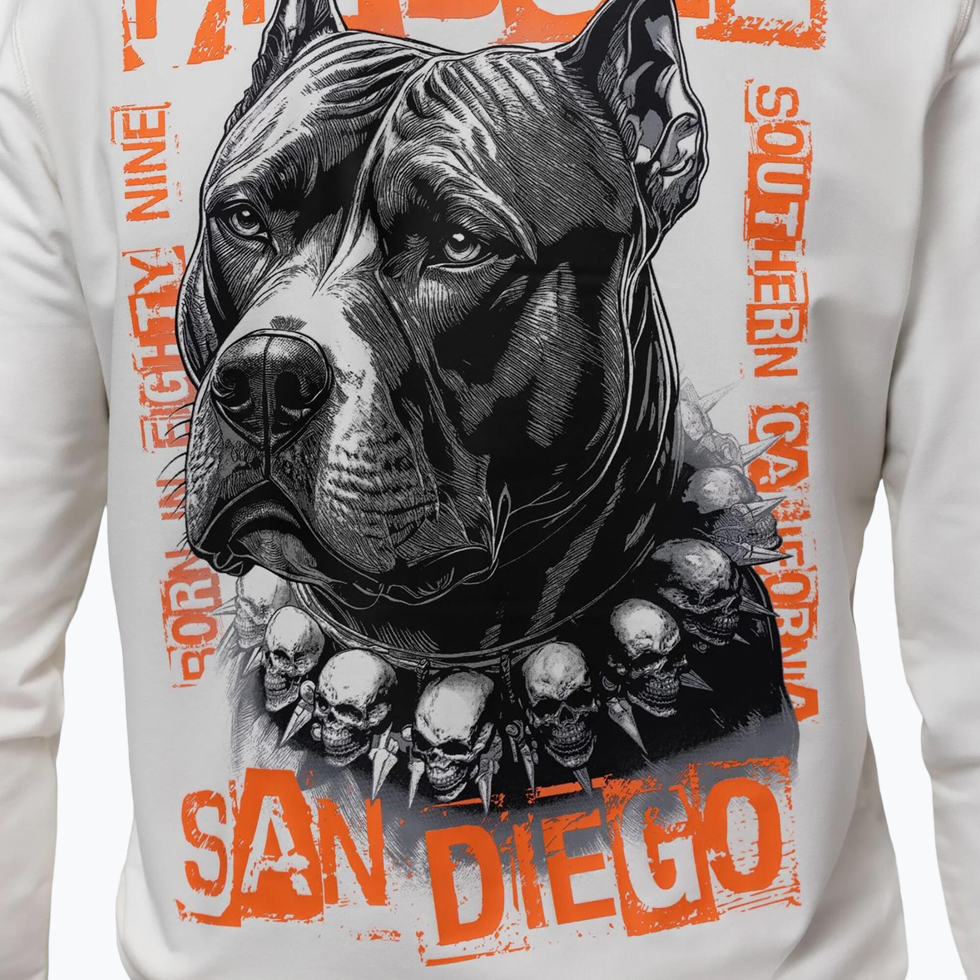 Herrenpullover Pitbull Blacky Sweatshirt mit Reißverschluss und Kapuze 4/7