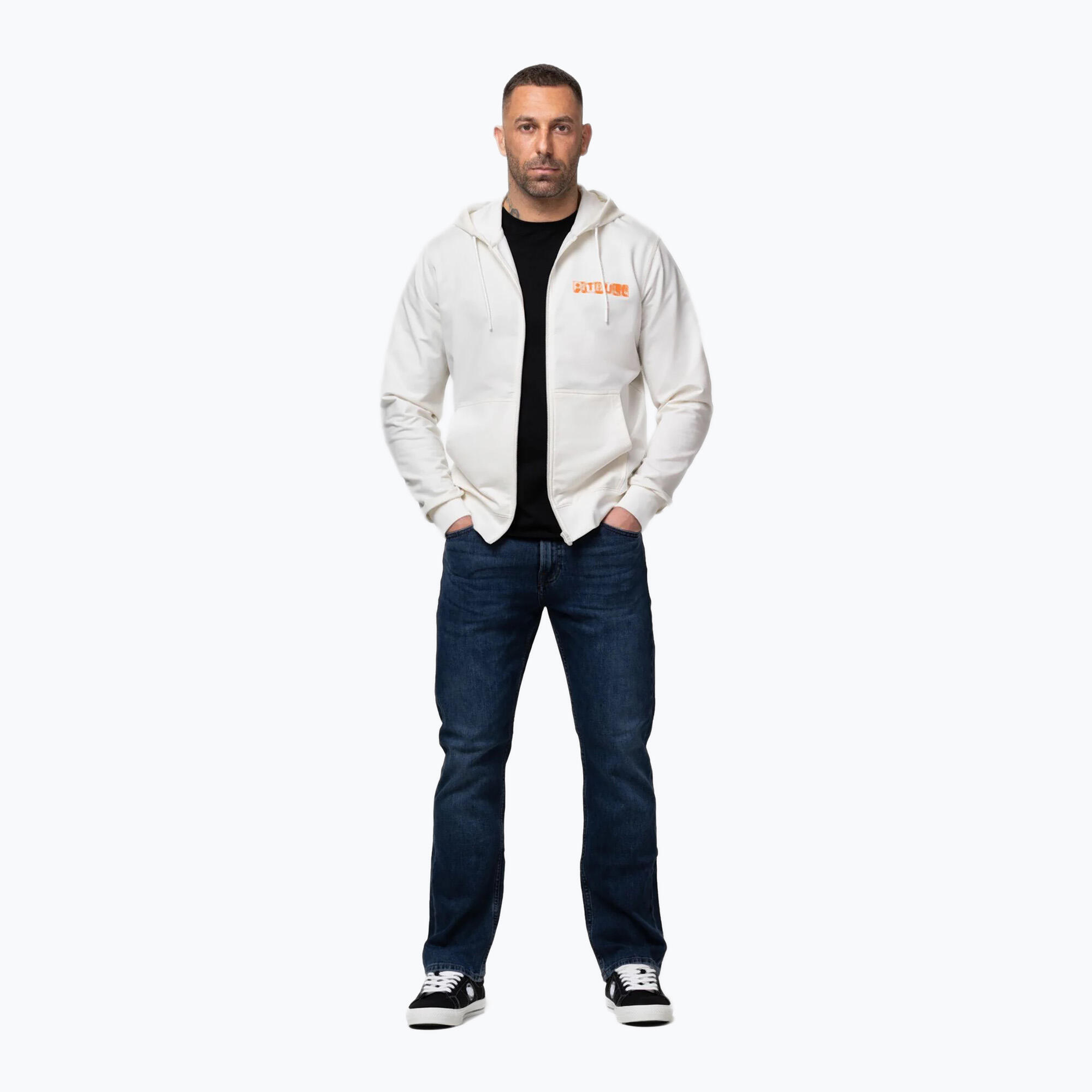 Herrenpullover Pitbull Blacky Sweatshirt mit Reißverschluss und Kapuze 2/7